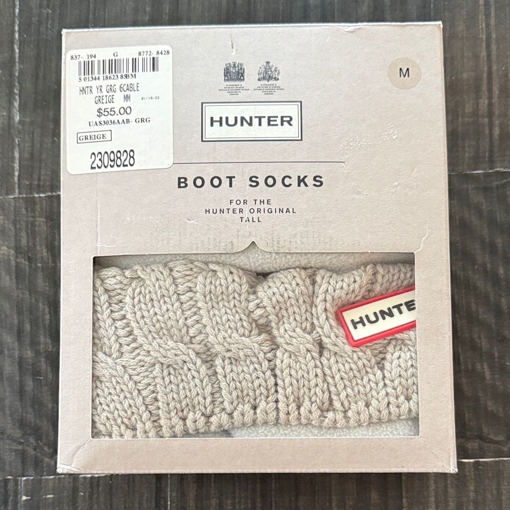 Hunter Tall Boot Socks- M